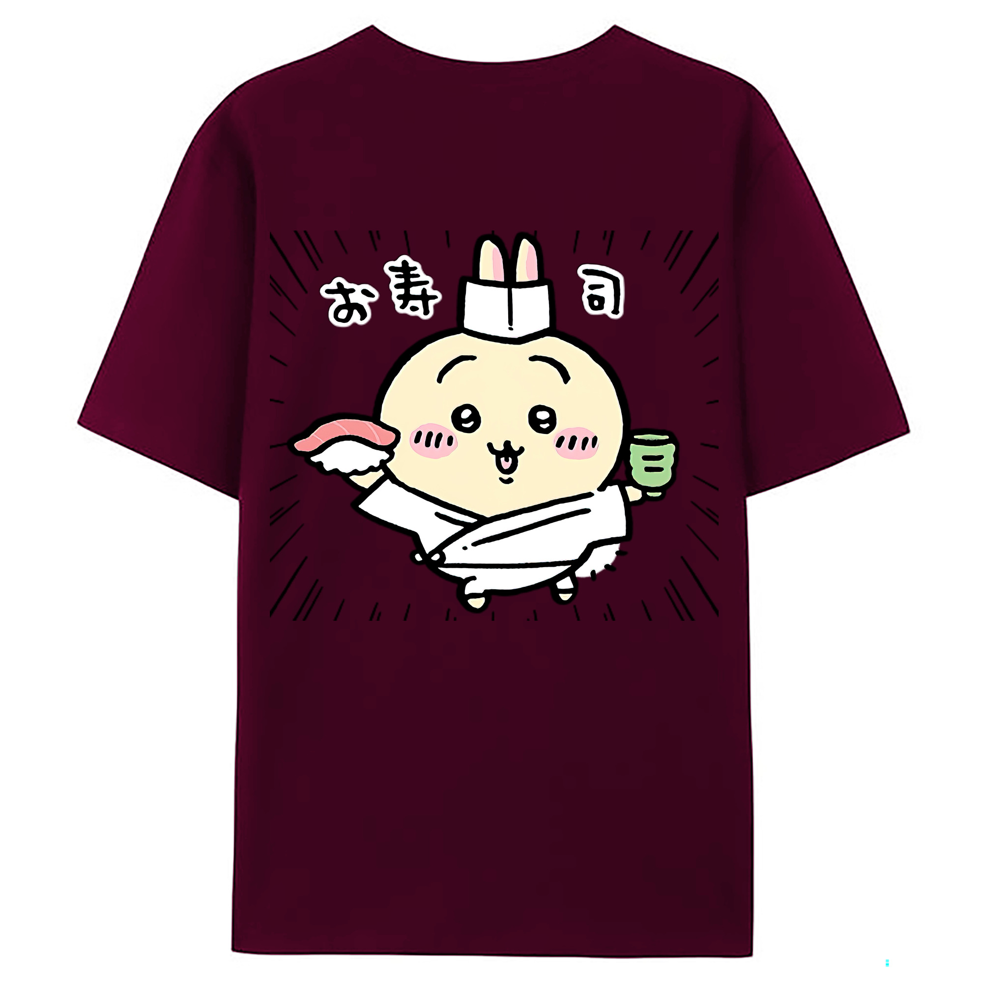 （画像用） ちいかわ うさぎ Chii-kawa usagi レディース半袖Tシャツ(バックプリント)